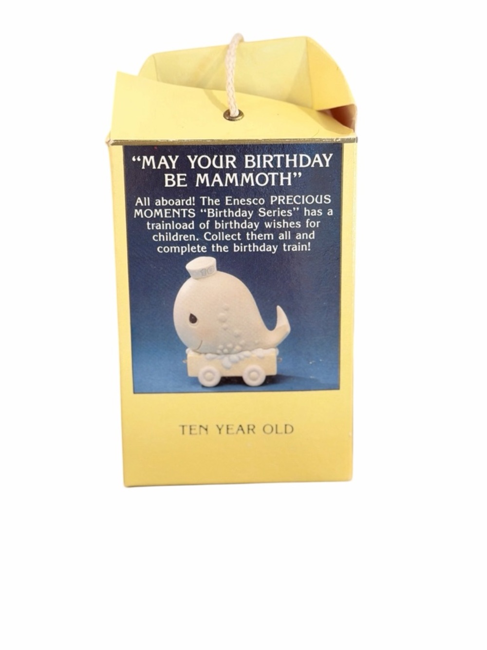Precious Moments May Your Birthday Be Mammoth Age 10 Birthday Train Figurine